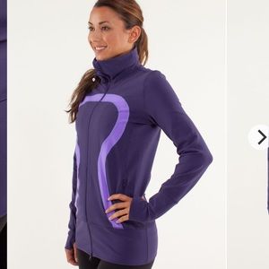 LULULEMON In Stride Jacket in Dense & Power purples. Size 4. GUC